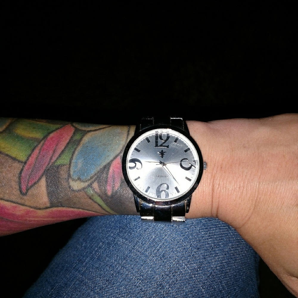 Ladies silver watch